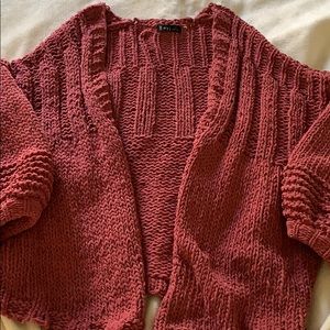 Very J Plum Knitted Sweater
